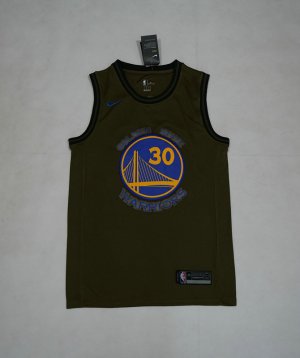 Golden State Warriors Stephen Curry 30 2020 Nba Nouvelle arrivée marron Maillot